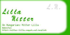 lilla mitter business card